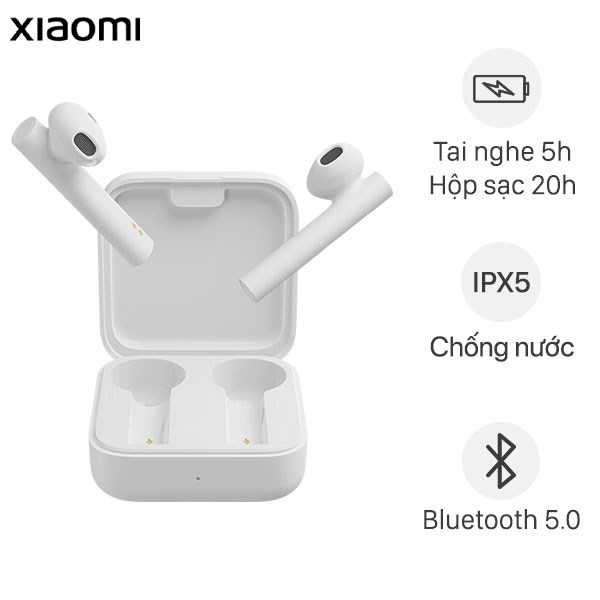 Tai nghe Bluetooth True Wireless Earphones 2 Basic Xiaomi BHR4089GL Trắng