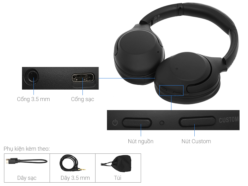 Tai nghe Bluetooth Chụp Tai Sony WH-XB900N