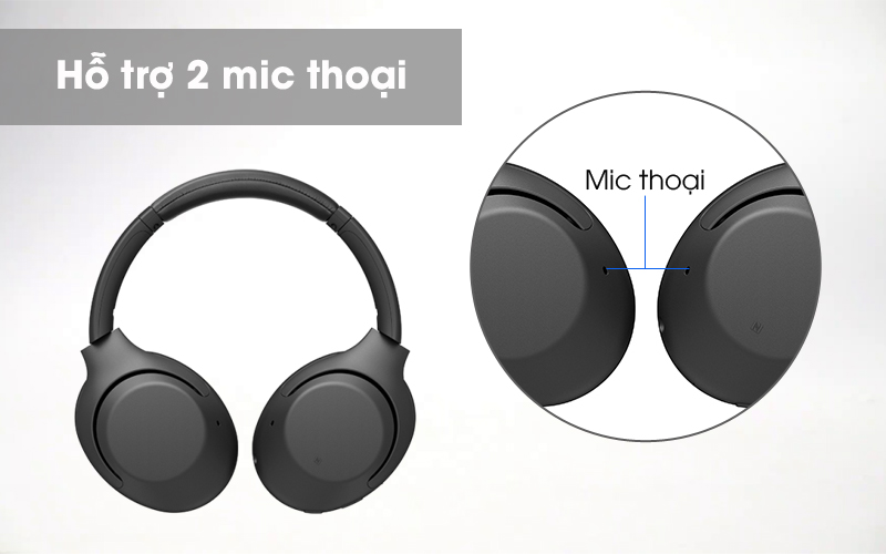 Mic thoại - Tai nghe chụp tai Bluetooth Sony WH-XB900N