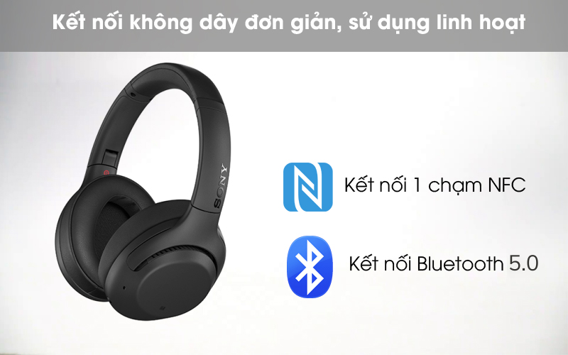 Tai nghe chụp tai Bluetooth Sony WH-XB900N - Hỗ trợ Bluetooth 5.0 cho kết nối vượt trội tới 10 m
