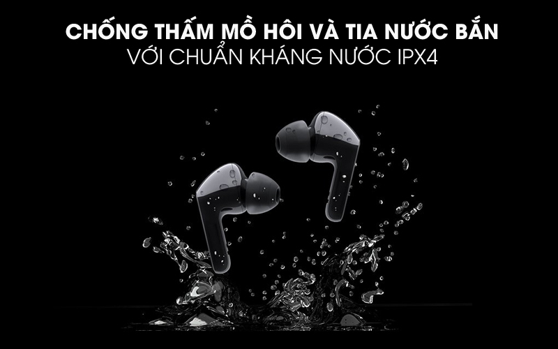 Chống nước IPX4 - Tai nghe Bluetooth True Wireless LG HBS-FN6