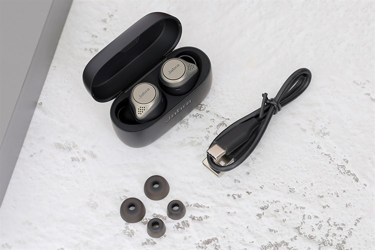Tai nghe Bluetooth True Wireless Jabra Elite 75T Đen Titanium Màu Đen