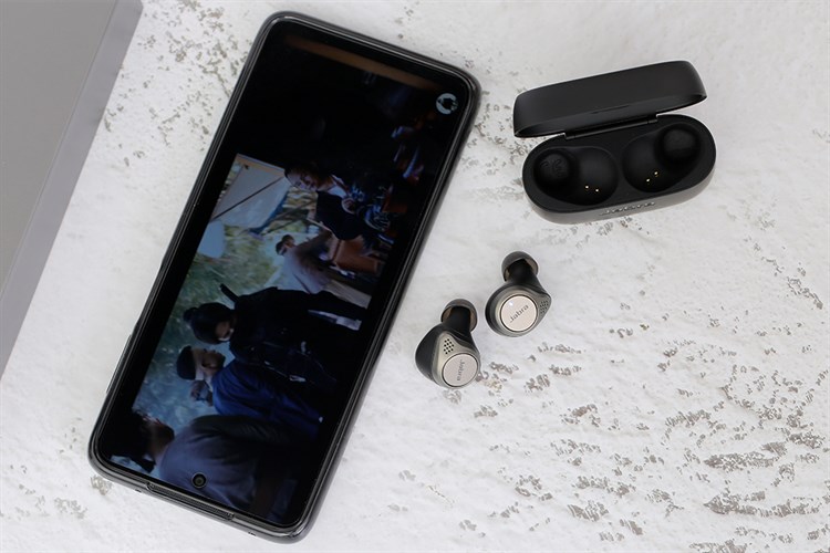 Tai nghe Bluetooth True Wireless Jabra Elite 75T Đen Titanium Màu Đen