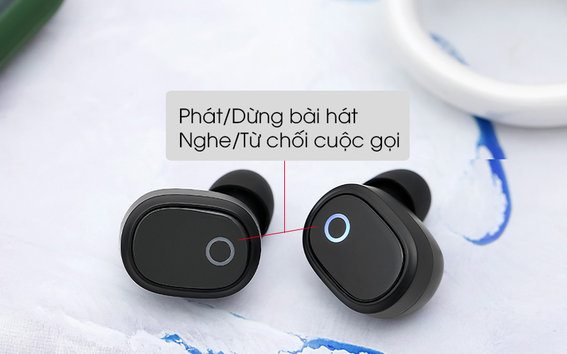 Tai nghe Bluetooth True Wireless Mozard TS13 Đen - Sử dụng các chức năng gọi thoại, nghe nhạc thuận tiện