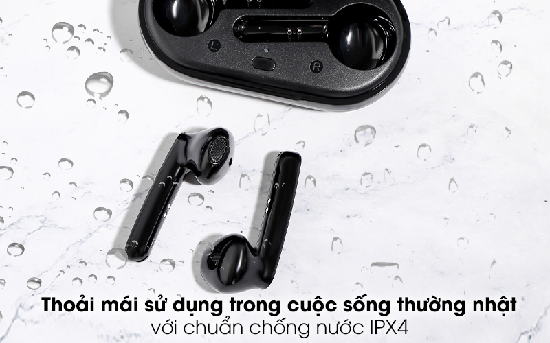 Tai nghe Bluetooth True Wireless Mozard DT920 Đen - Tiêu chuẩn chống nước IPX4