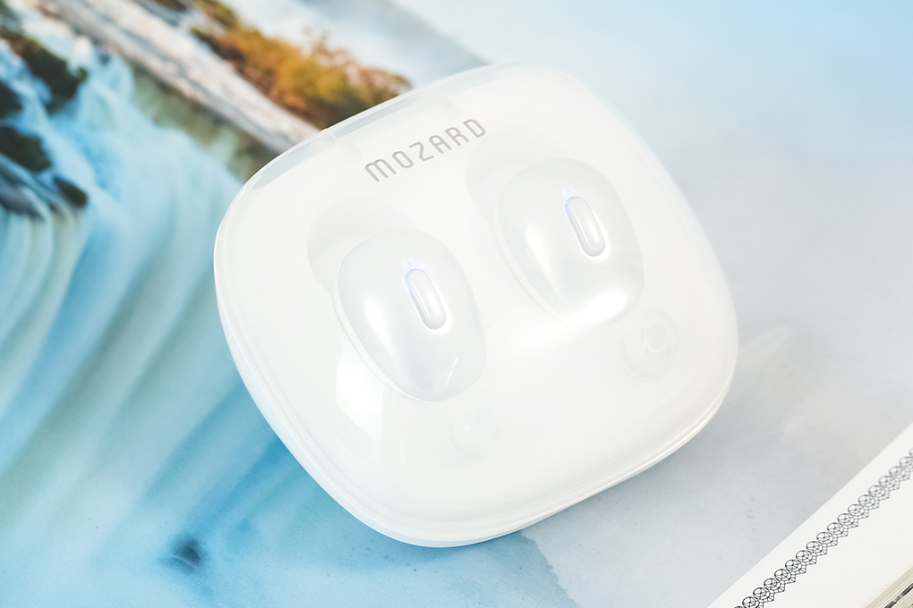 Tai nghe Bluetooth True Wireless Mozard Q8 Màu Trắng