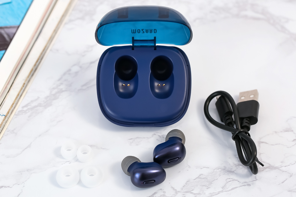 Tai nghe Bluetooth True Wireless Mozard Q8 Màu Xanh Navy