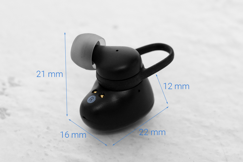 Tai nghe Bluetooth True Wireless Mozard TS11 mini Màu Đen