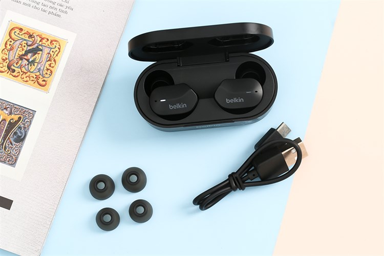 Tai nghe Bluetooth True Wireless Belkin Soundform AUC001 Màu Đen