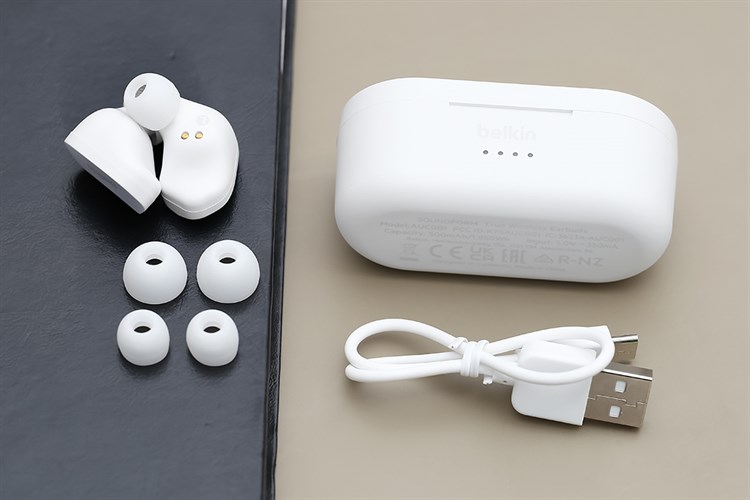 Tai nghe Bluetooth True Wireless Belkin Soundform AUC001 Màu Trắng