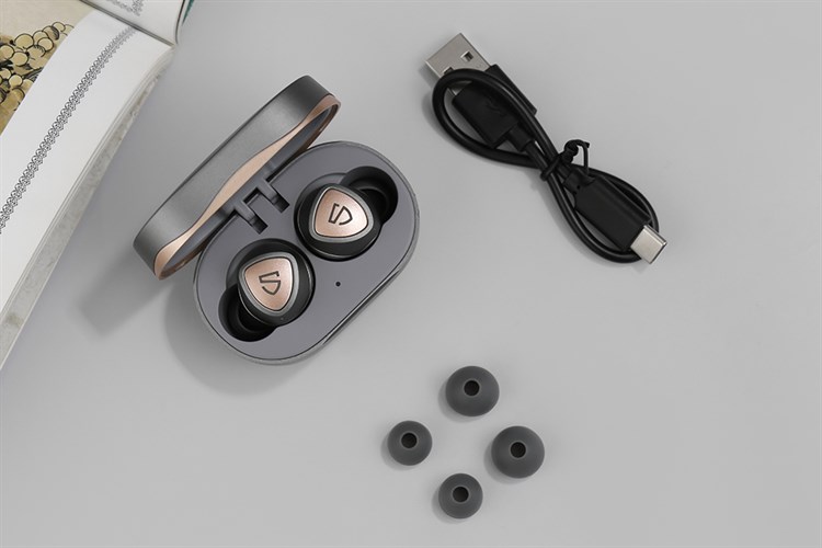 Tai nghe Bluetooth True Wireless Soundpeats Sonic Màu Xám