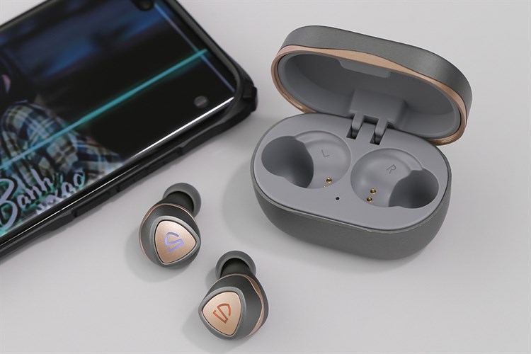 Tai nghe Bluetooth True Wireless Soundpeats Sonic Màu Xám