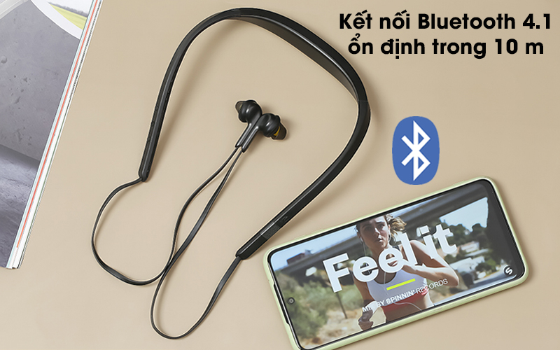 Tai nghe Bluetooth Jabra Elite 25e Đen - Kết nối không dây Bluetooth 4.1 