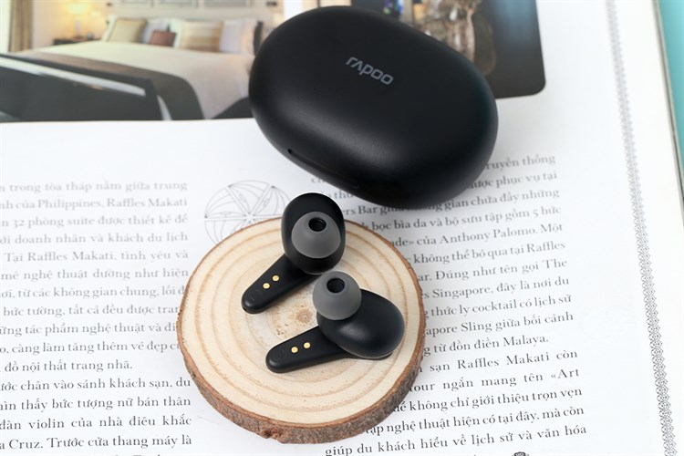 Tai nghe Bluetooth True Wireless Rapoo I100 Màu Đen