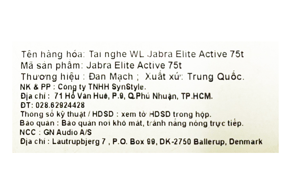 Tai nghe Bluetooth True Wireless Jabra Elite Active 75T Đen Xám - 11