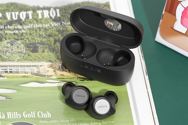 Tai nghe Bluetooth True Wireless Jabra Elite Active 75T Đen Xám Màu Đen - Xám