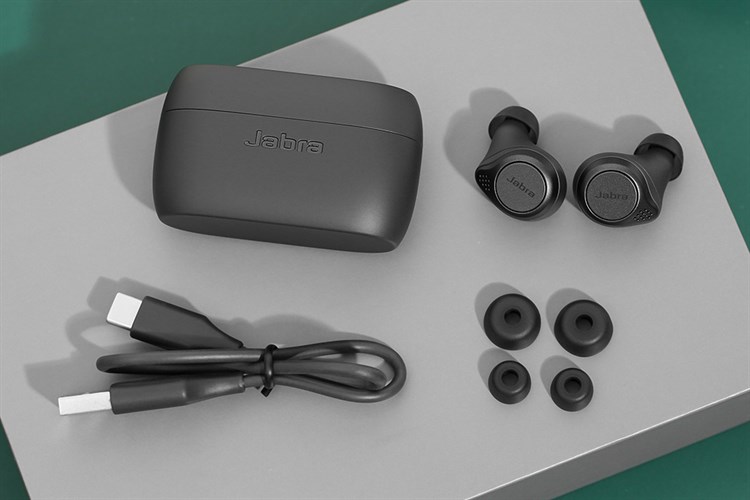 Tai nghe Bluetooth True Wireless Jabra Elite Active 75T Đen Xám Màu Đen - Xám