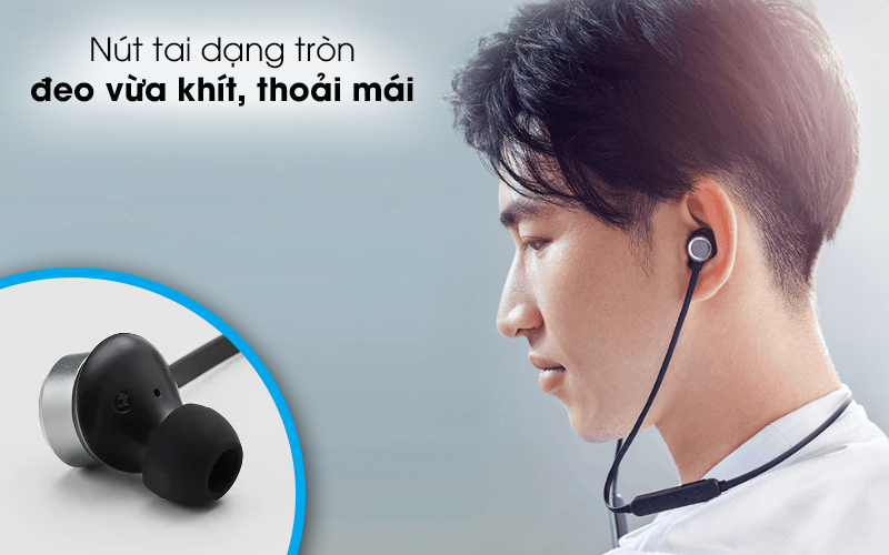 Tai nghe Bluetooth Rapoo S150 Đen - Nút tai đem lại sự thoải mái nhất cho bạn khi đeo