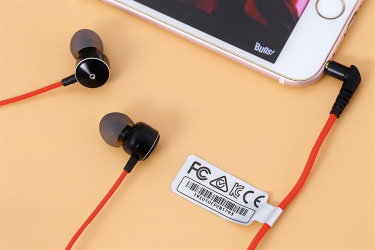 Tai nghe Có Dây Rapoo EP28 Màu Đen - Đỏ