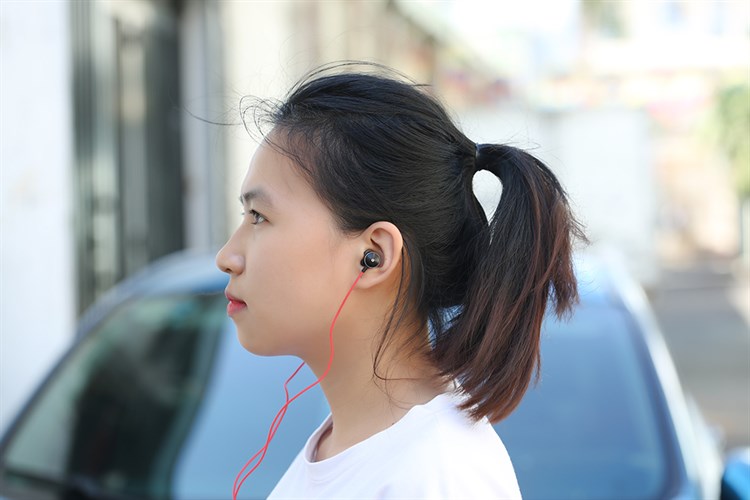 Tai nghe Có Dây Rapoo EP28 Màu Đen - Đỏ