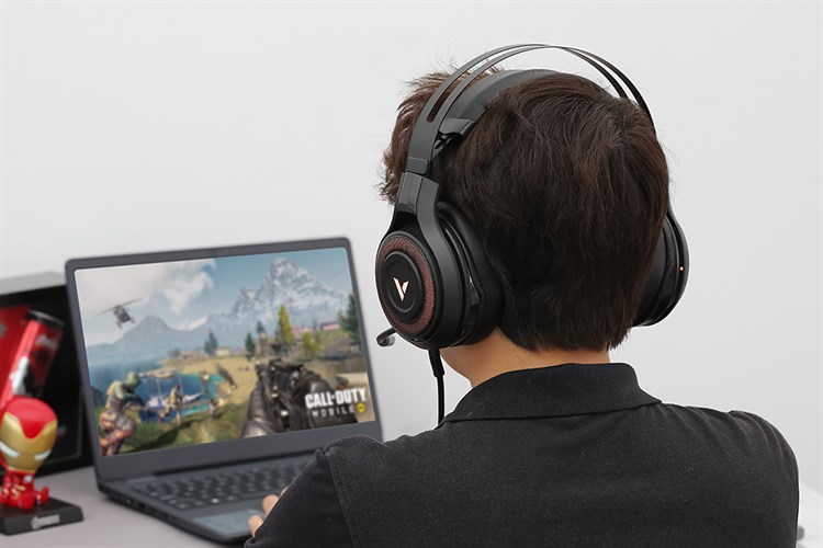 Tai nghe Chụp Tai Gaming Rapoo VH520C 7.1 Màu Đen