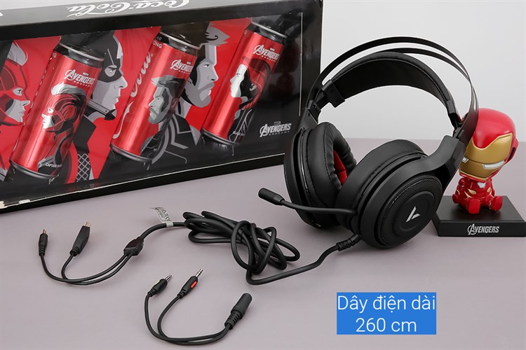 Tai nghe Chụp Tai Gaming Rapoo VH520C 7.1 Màu Đen