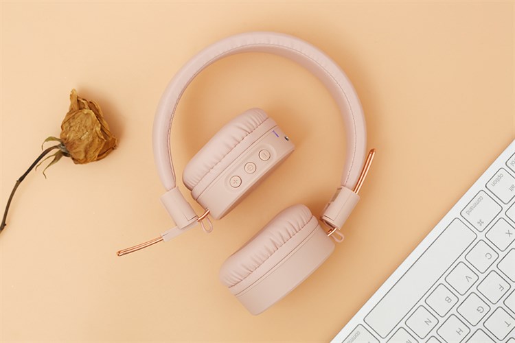 Tai nghe Bluetooth Chụp Tai Mozard K8 Màu Hồng