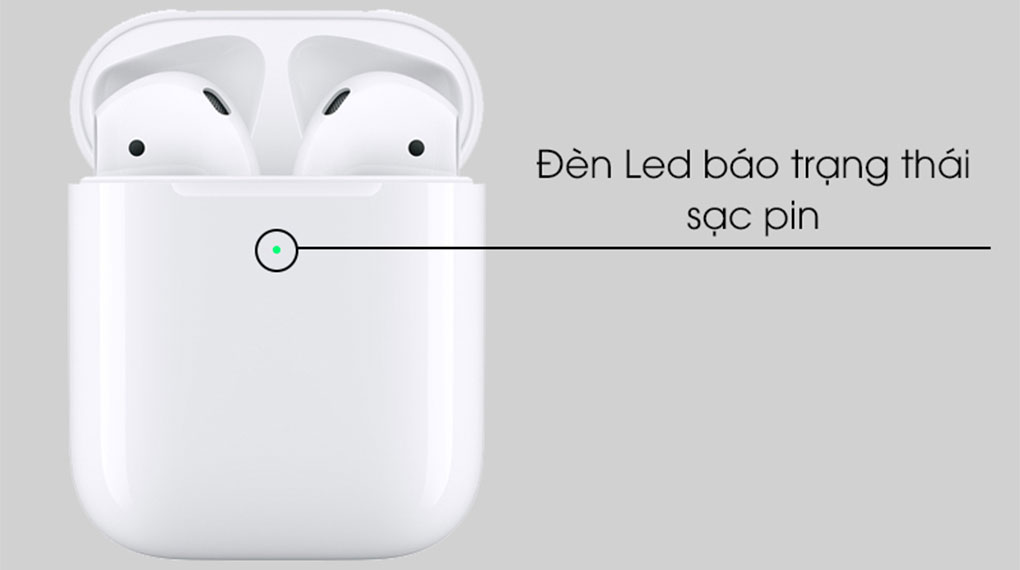 Tai nghe Bluetooth AirPods 2 Wireless charge Apple MRXJ2 - Đèn LED