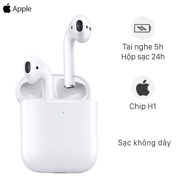 Tai nghe Bluetooth AirPods 2 Wireless charge Apple MRXJ2