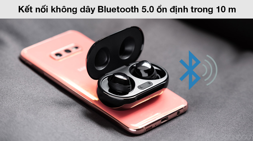 Tai nghe Bluetooth True Wireless Samsung Galaxy Buds+ R175 - Kết nối không dây chuẩn Bluetooth 5.0 đường truyền mượt mà đến 10 m