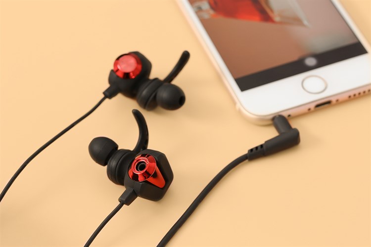 Tai nghe Có Dây Gaming Rapoo VM150 Màu Đen - Đỏ