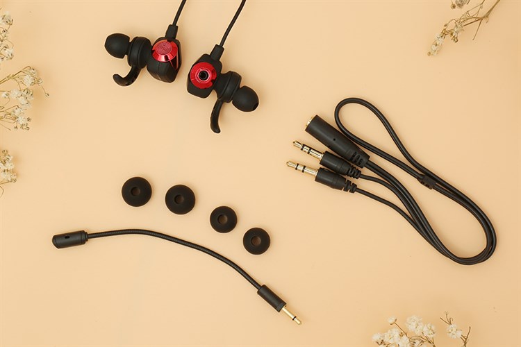 Tai nghe Có Dây Gaming Rapoo VM150 Màu Đen - Đỏ