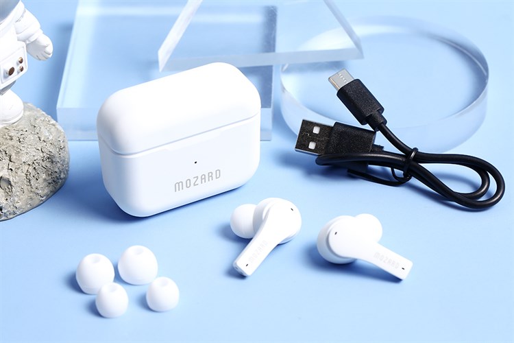 Tai nghe Bluetooth True Wireless Mozard Air 6 Màu Trắng