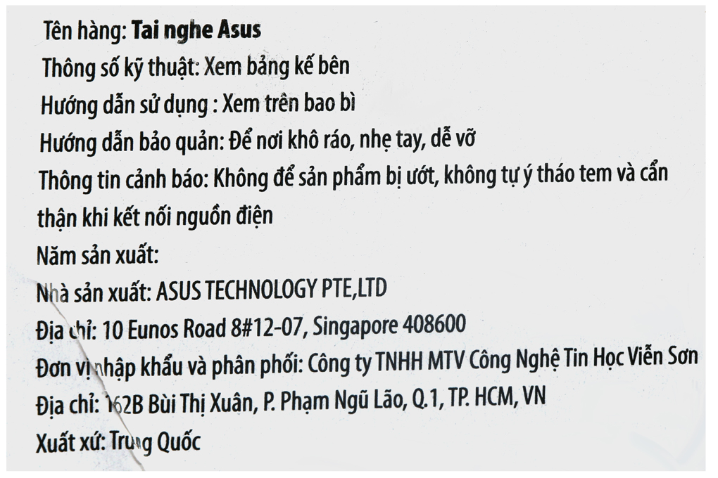 Tai nghe Có Dây Gaming Asus Rog Cetra II Core Màu Đen