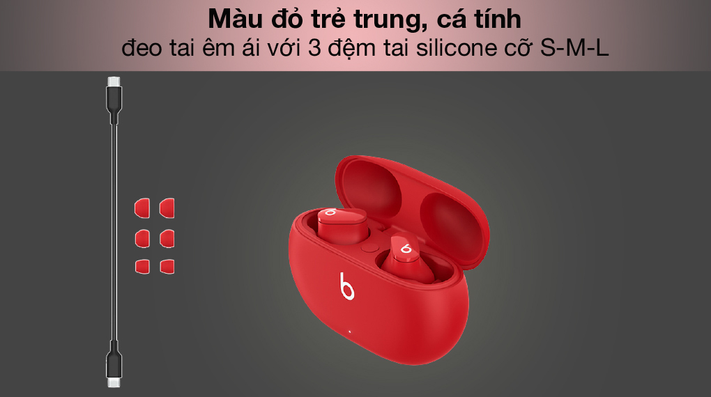 Đệm tai êm ái - Beats Studio Buds MJ503 Đỏ