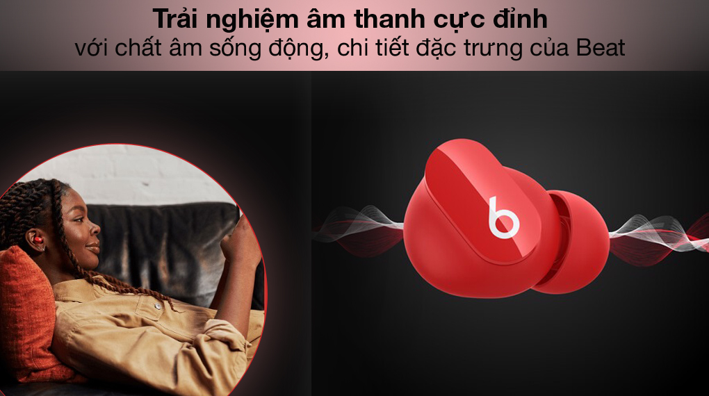 Âm thanh cực đỉnh - Beats Studio Buds MJ503 Đỏ