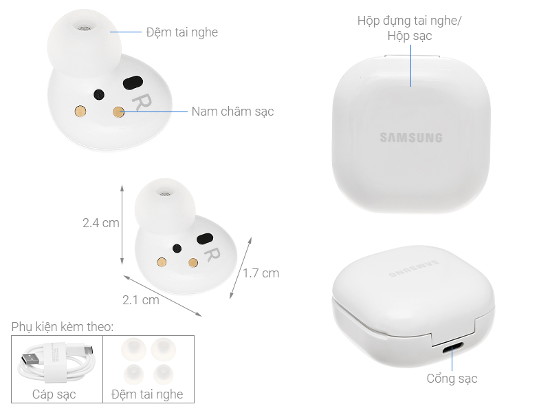 Tai nghe Bluetooth True Wireless Samsung Galaxy Buds 2 R177N