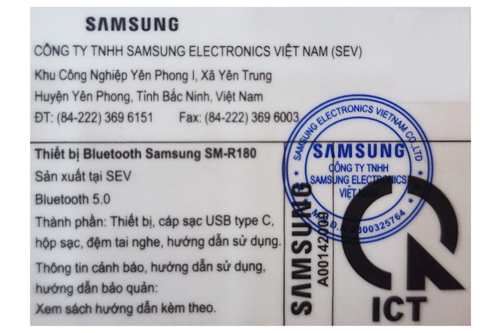 Tai nghe Bluetooth True Wireless Samsung Galaxy Buds Live R180 Gold