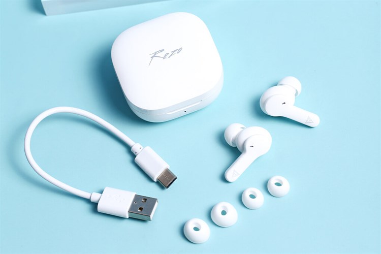 Tai nghe Bluetooth True Wireless Rezo QT13 Màu Trắng