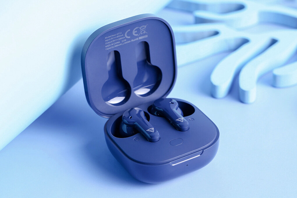 Tai nghe Bluetooth True Wireless Rezo QT13 Màu Xanh Navy
