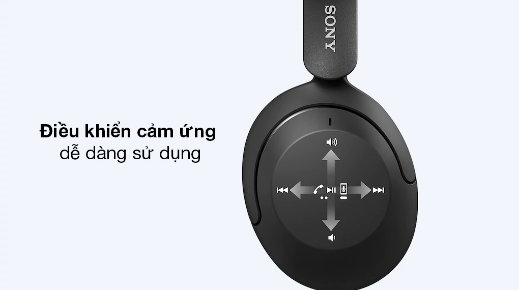Tai nghe chụp tai Bluetooth Sony WH-XB910N Đen - Chạm hoặc vuốt nhẹ để tùy chỉnh chức năng linh hoạt