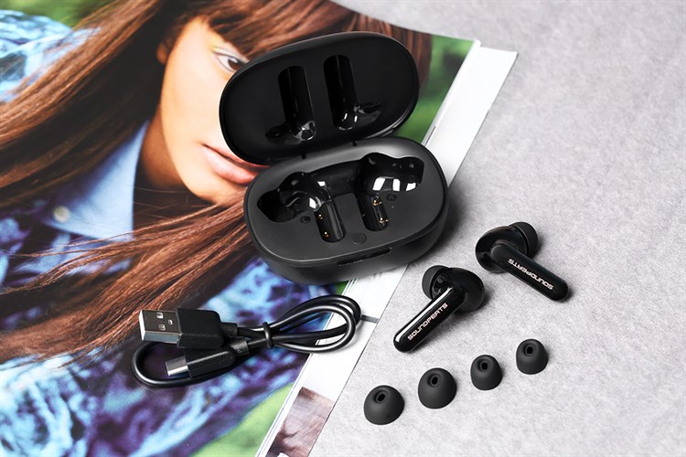 Tai nghe Bluetooth True Wireless Soundpeats Mac 2 Đen Màu Đen