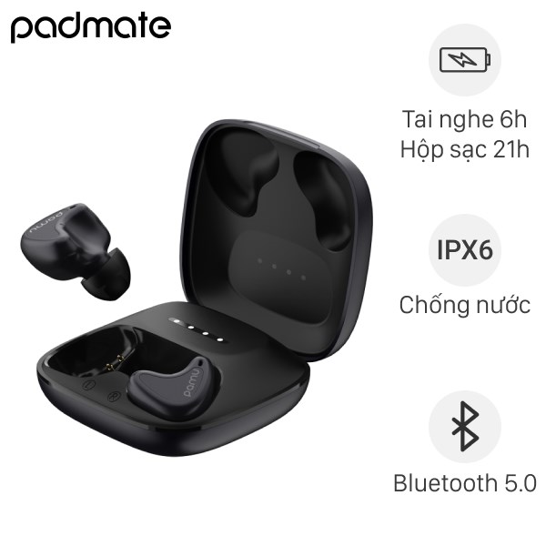 Tai nghe Bluetooth True Wireless Padmate Pamu Nano