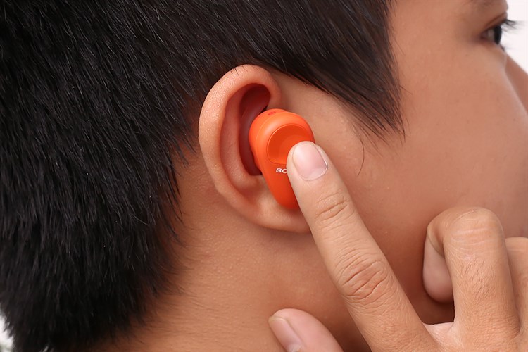 Tai nghe Bluetooth True Wireless Sony WF-SP800N Màu Cam