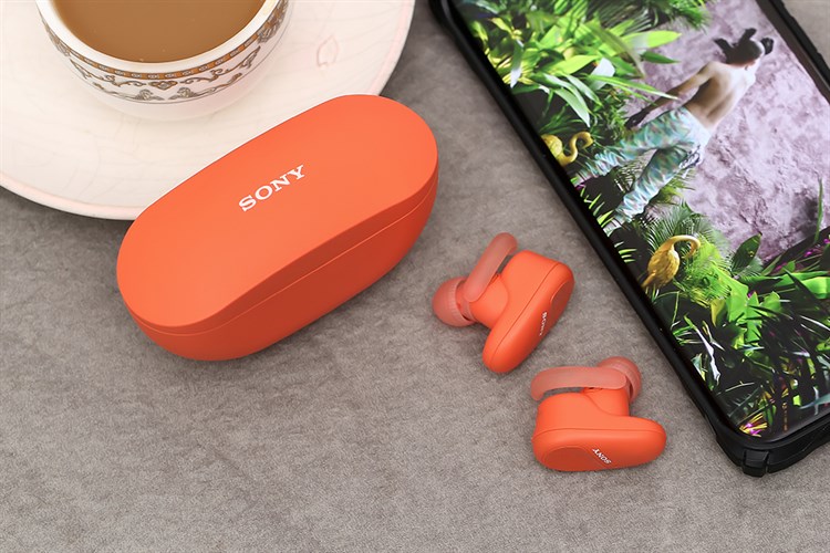 Tai nghe Bluetooth True Wireless Sony WF-SP800N Màu Cam