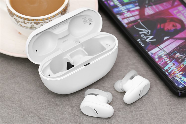 Tai nghe Bluetooth True Wireless Sony WF-SP800N Màu Trắng