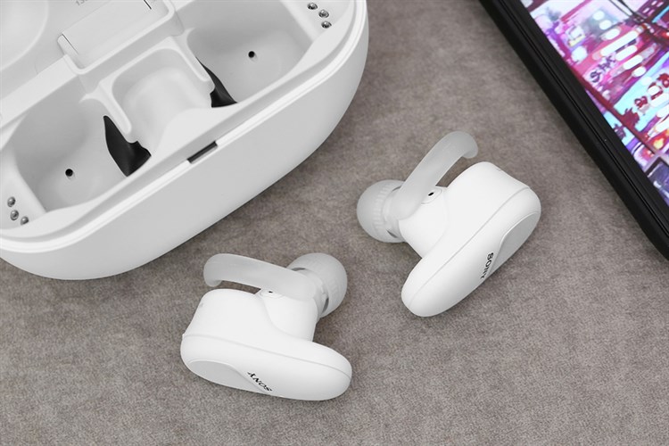 Tai nghe Bluetooth True Wireless Sony WF-SP800N Màu Trắng