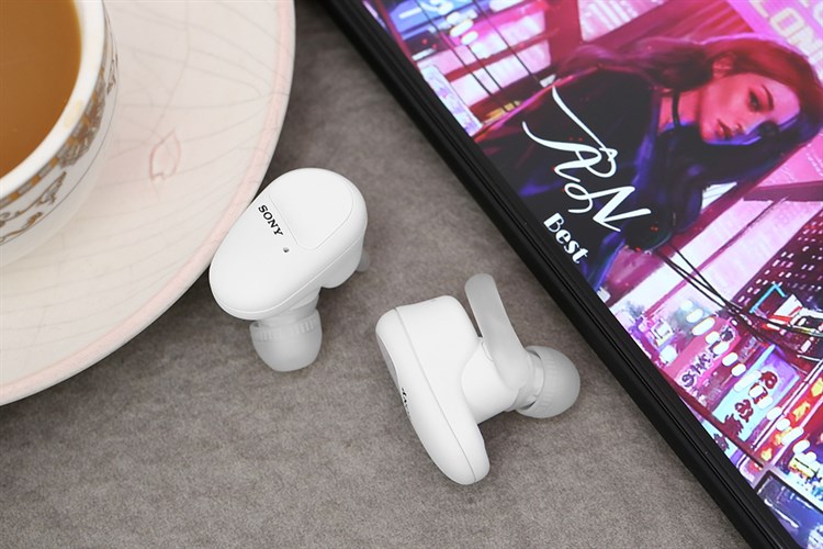 Tai nghe Bluetooth True Wireless Sony WF-SP800N Màu Trắng