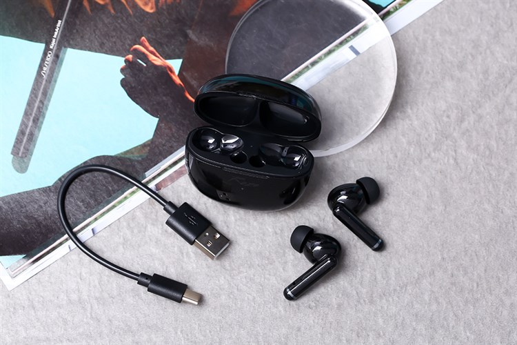 Tai nghe Bluetooth True Wireless Rezo HT03 ANC Màu Đen