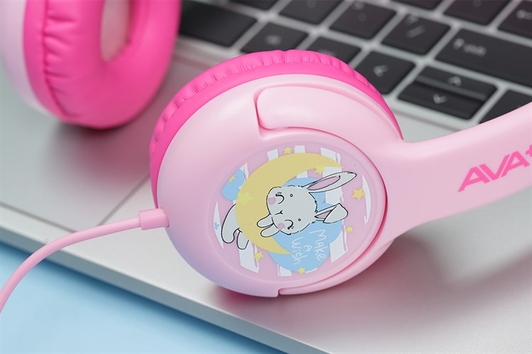Tai nghe Chụp Tai Trẻ em AVA+ KD-662 Màu Hồng